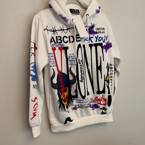 vlone graffiti hoodie real